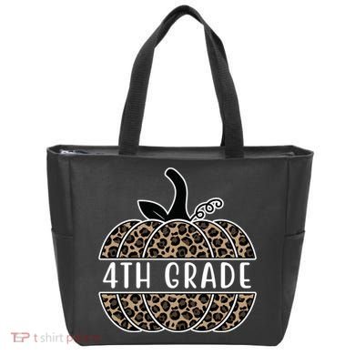 4th Grade Leopard Pumpkin Tote Bag