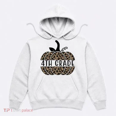 4th Grade Leopard Pumpkin Hoodie