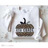 4th Grade Leopard Pumpkin Sweatshirt thumb 2