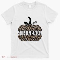 4th Grade Leopard Pumpkin T-Shirt thumb 0