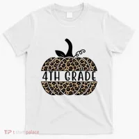 4th Grade Leopard Pumpkin T-Shirt thumb 0