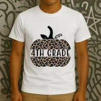 4th Grade Leopard Pumpkin T-Shirt thumb 3