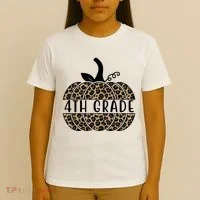 4th Grade Leopard Pumpkin T-Shirt thumb 4