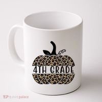 4th Grade Leopard Pumpkin Coffee Mug thumb 0