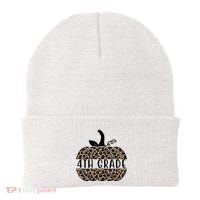 4th Grade Leopard Pumpkin Beanie thumb 0