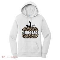 4th Grade Leopard Pumpkin Women's Hoodie thumb 0
