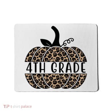 4th Grade Leopard Pumpkin Mousepad