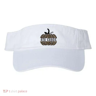 4th Grade Leopard Pumpkin Visor