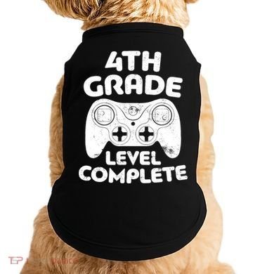 4th Grade Level Complete Video Gamer Graduation Doggie Tank