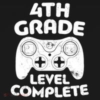 4th Grade Level Complete Video Gamer Graduation Ornament thumb 1
