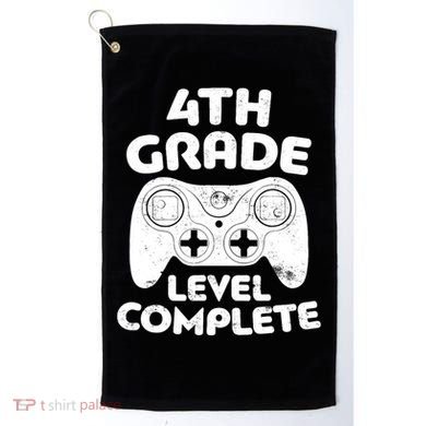 4th Grade Level Complete Video Gamer Graduation Golf Towel