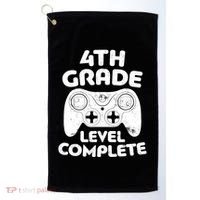4th Grade Level Complete Video Gamer Graduation Golf Towel thumb 0