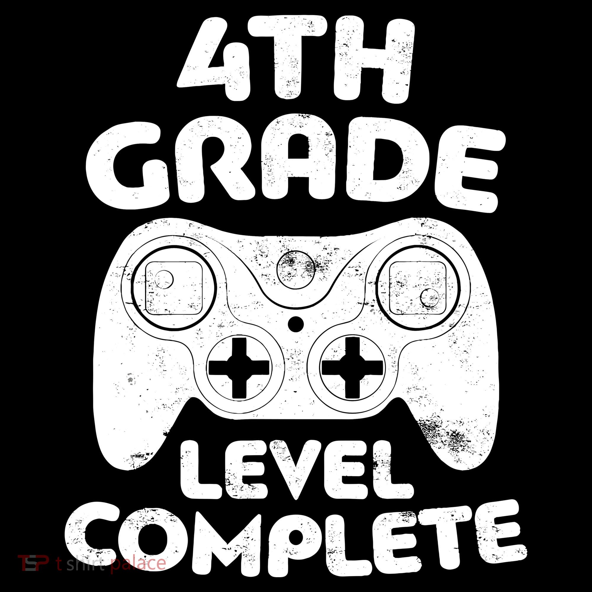 4th Grade Level Complete Video Gamer Graduation Kids Long Sleeve Shirt