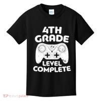 4th Grade Level Complete Video Gamer Graduation Kids T-Shirt thumb 0