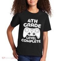 4th Grade Level Complete Video Gamer Graduation Kids T-Shirt thumb 2