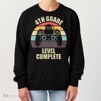 4Th Grade Level Complete Gaming Gamer Graduation Women's Sweatshirt thumb 0