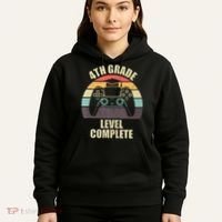 4Th Grade Level Complete Gaming Gamer Graduation Hoodie thumb 5