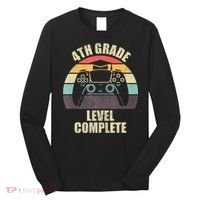 4Th Grade Level Complete Gaming Gamer Graduation Long Sleeve Shirt thumb 0