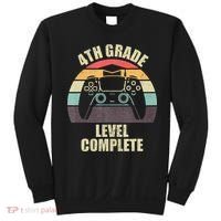 4Th Grade Level Complete Gaming Gamer Graduation Sweatshirt thumb 0