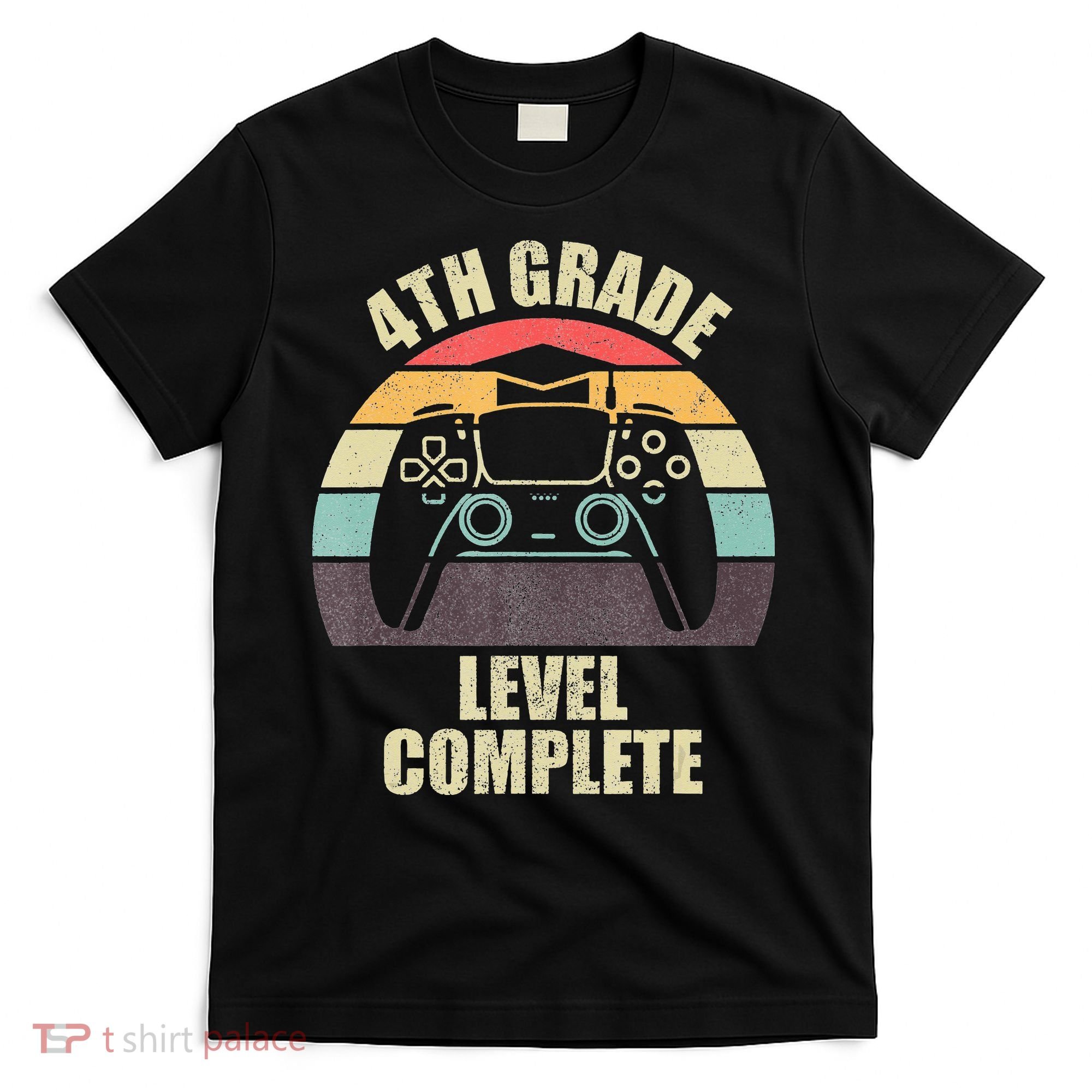 4Th Grade Level Complete Gaming Gamer Graduation T-Shirt