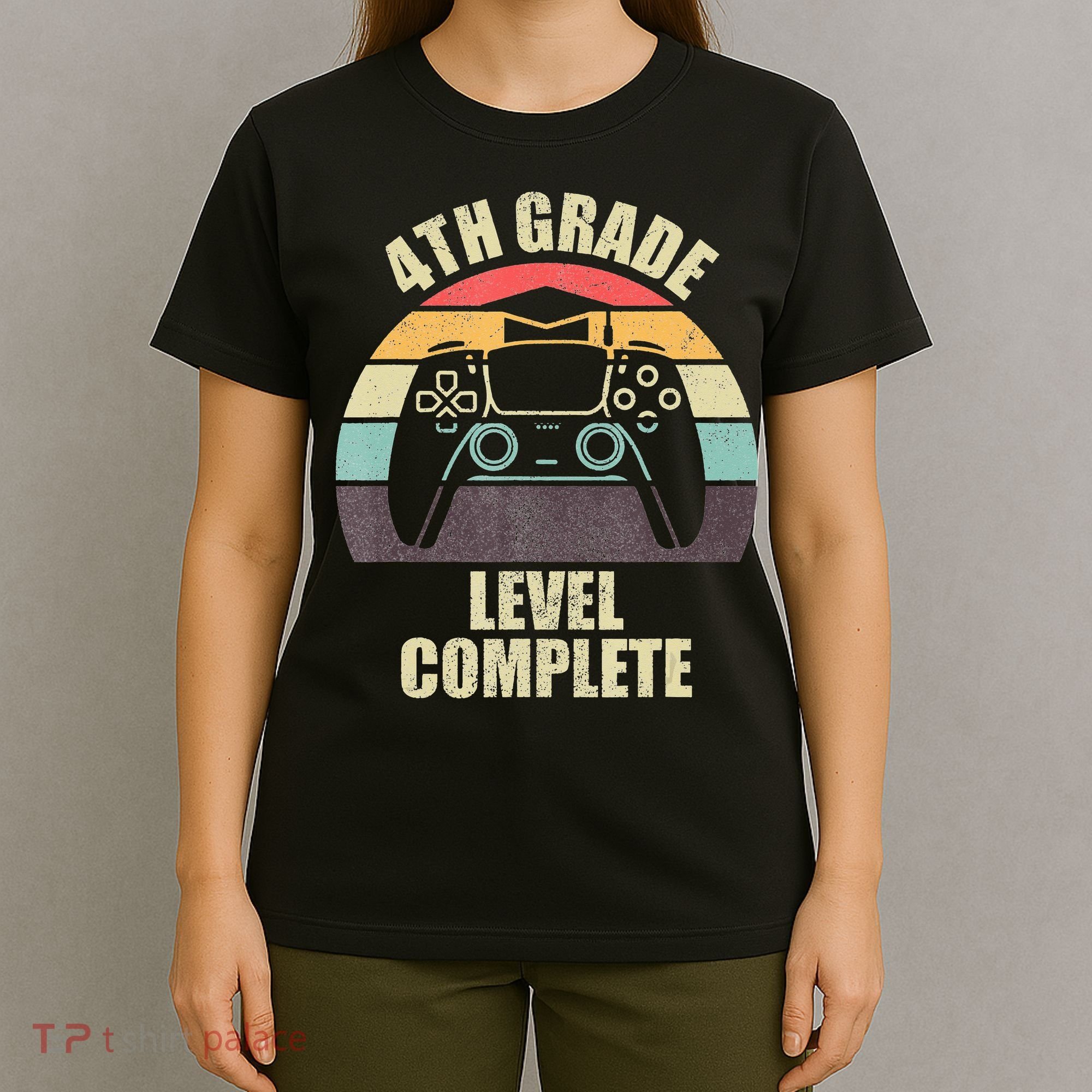 4Th Grade Level Complete Gaming Gamer Graduation T-Shirt