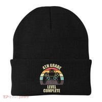 4Th Grade Level Complete Gaming Gamer Graduation Beanie thumb 0