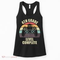 4Th Grade Level Complete Gaming Gamer Graduation Women's Tank Top thumb 0