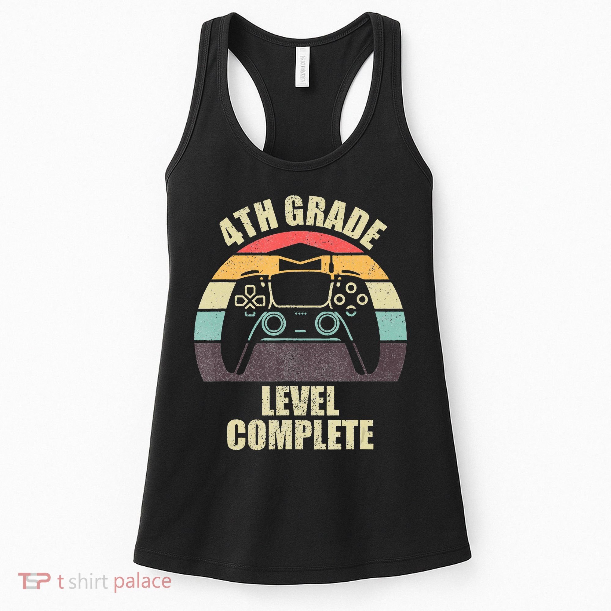 4Th Grade Level Complete Gaming Gamer Graduation Women's Tank Top