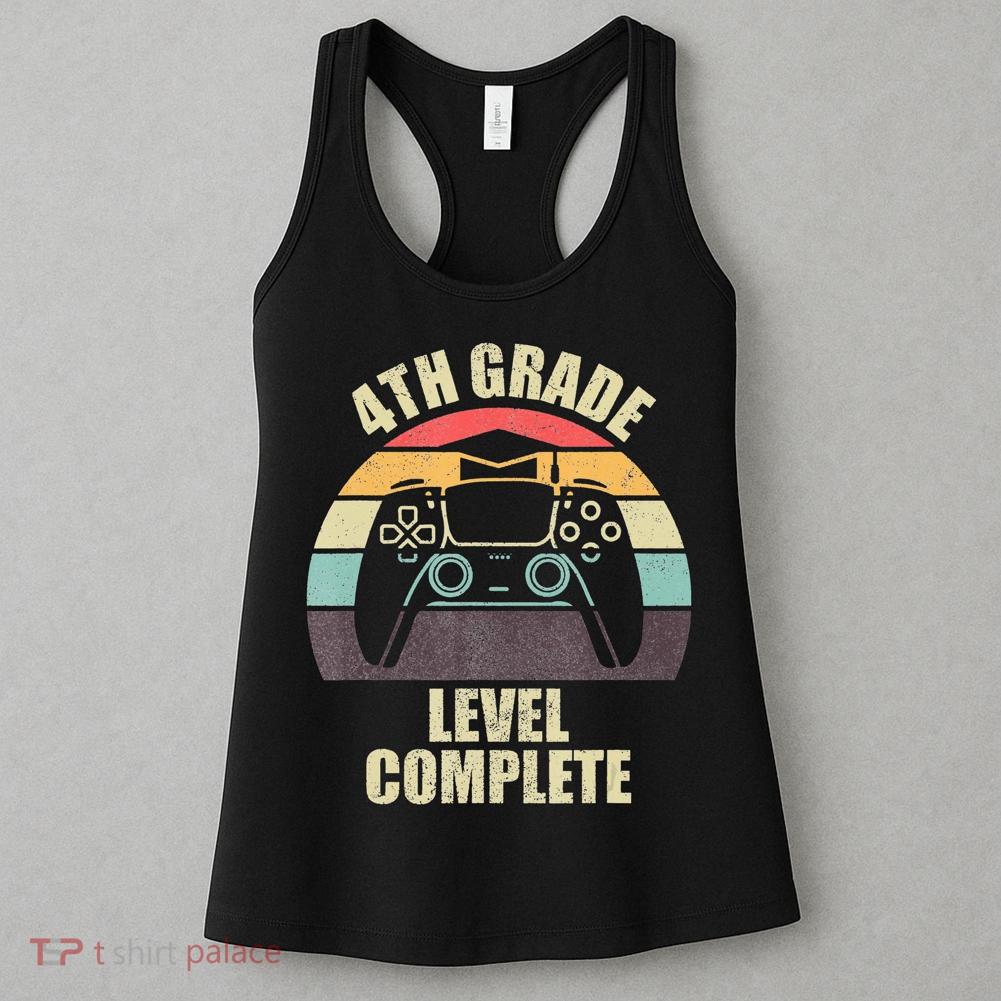 4Th Grade Level Complete Gaming Gamer Graduation Women's Tank Top