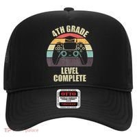 4Th Grade Level Complete Gaming Gamer Graduation Hat thumb 0