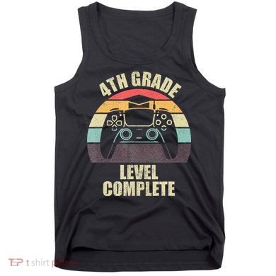 4Th Grade Level Complete Gaming Gamer Graduation Tank Top