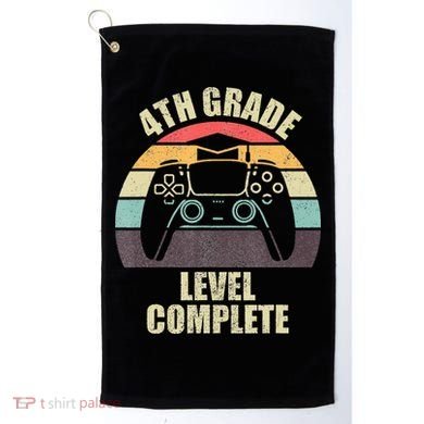 4Th Grade Level Complete Gaming Gamer Graduation Golf Towel