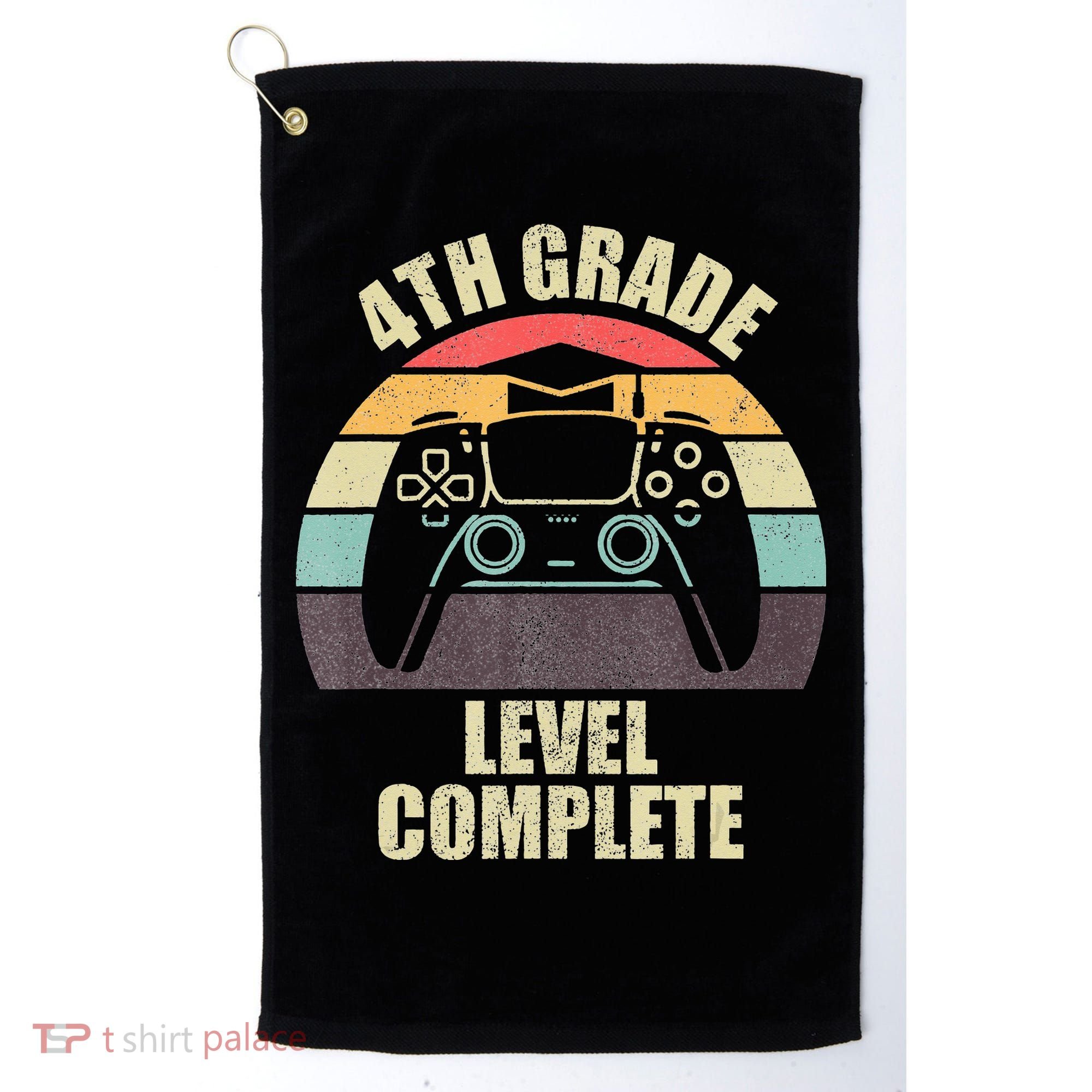 4Th Grade Level Complete Gaming Gamer Graduation Golf Towel