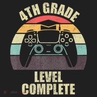 4Th Grade Level Complete Gaming Gamer Graduation Golf Towel thumb 3