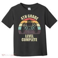 4Th Grade Level Complete Gaming Gamer Graduation Toddler T-Shirt thumb 0