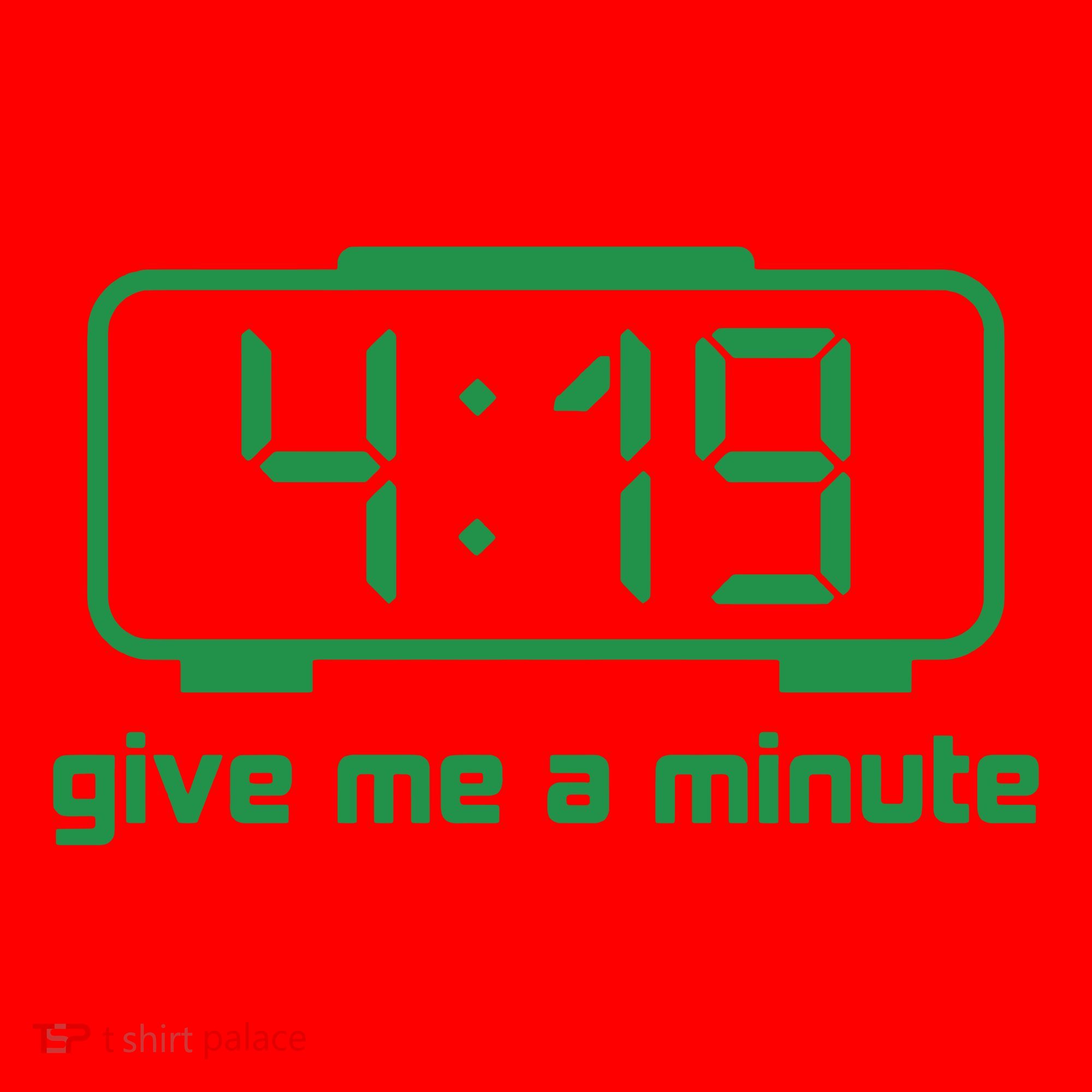 419 Give Me A Minute Santa Hat