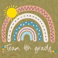 4Th Grade Of Team PreK Squad Crew Teacher Rainbow Garment-Dyed Women's Muscle Tee thumb 6