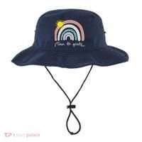 4Th Grade Of Team PreK Squad Crew Teacher Rainbow Bucket Hat thumb 0