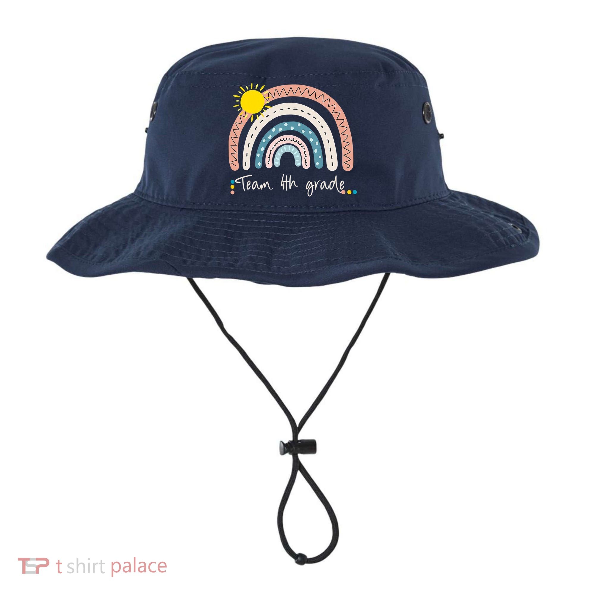 4Th Grade Of Team PreK Squad Crew Teacher Rainbow Bucket Hat
