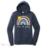 4Th Grade Of Team PreK Squad Crew Teacher Rainbow Women's Hoodie thumb 0