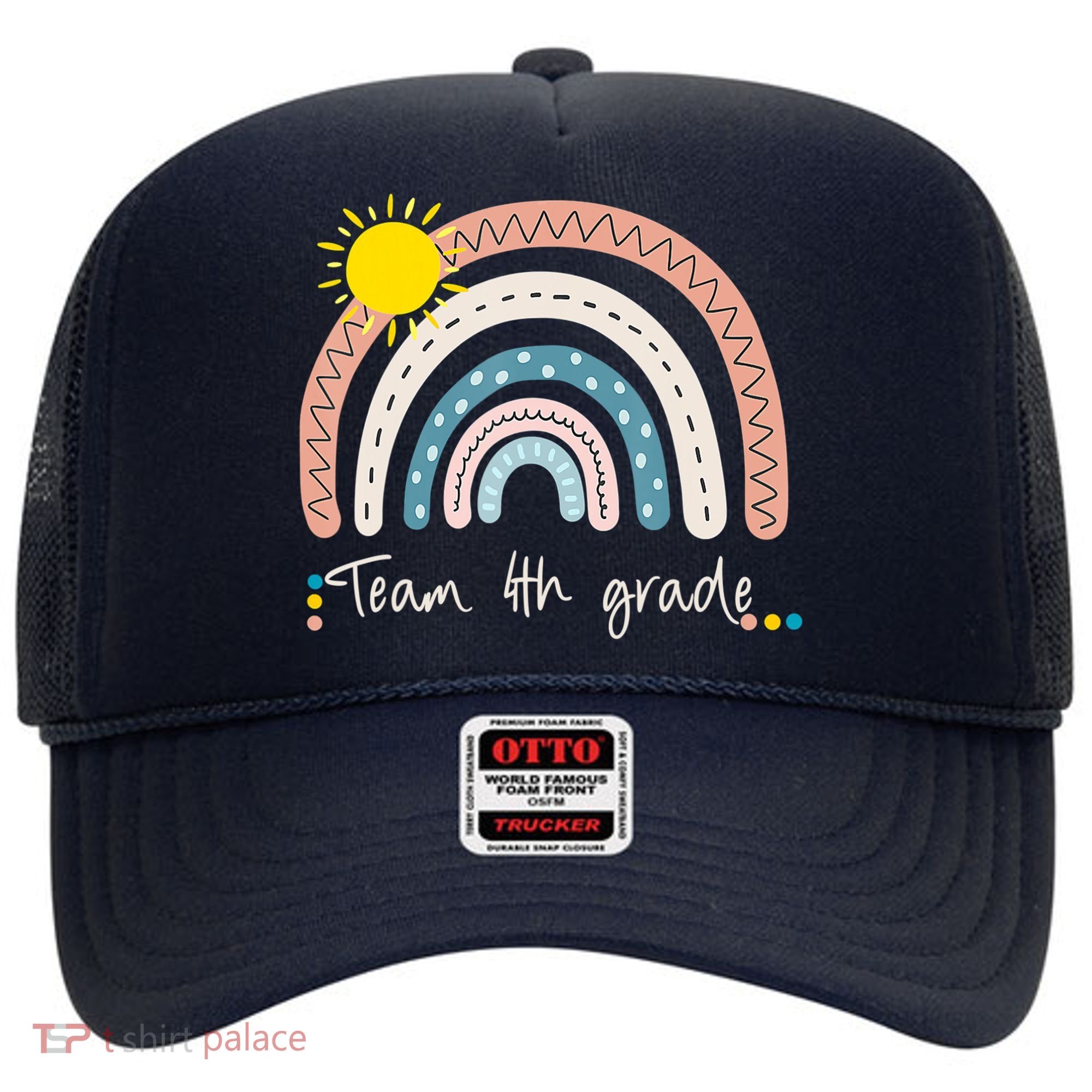 4Th Grade Of Team PreK Squad Crew Teacher Rainbow Hat