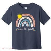 4Th Grade Of Team PreK Squad Crew Teacher Rainbow Toddler T-Shirt thumb 0