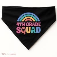 4th Grade Squad Rainbow USA-Made Doggie Bandana thumb 0