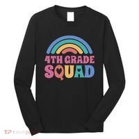 4th Grade Squad Rainbow Long Sleeve Shirt thumb 0