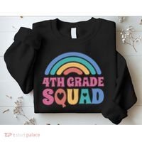 4th Grade Squad Rainbow Sweatshirt thumb 2