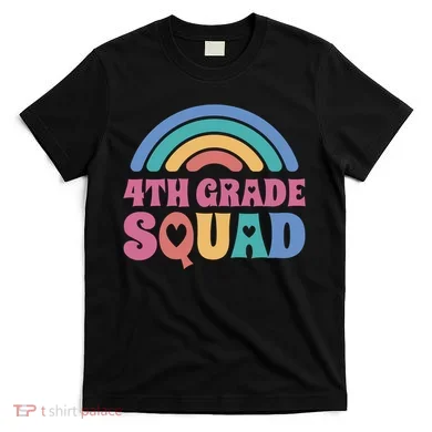 4th Grade Squad Rainbow T-Shirt