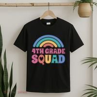 4th Grade Squad Rainbow T-Shirt thumb 2