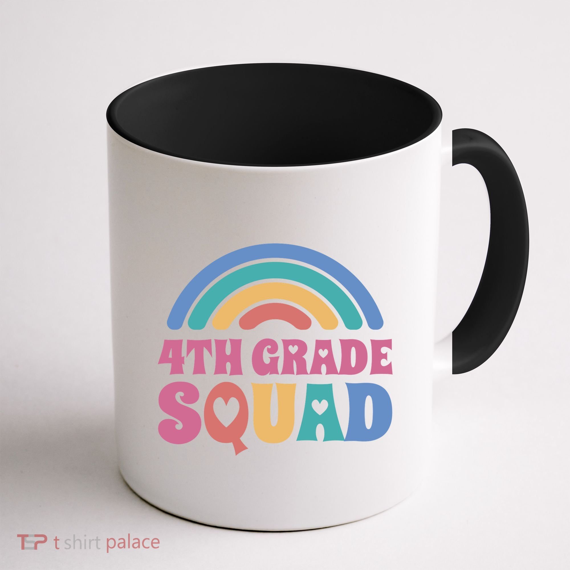 4th Grade Squad Rainbow Coffee Mug