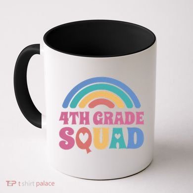 4th Grade Squad Rainbow Coffee Mug