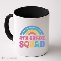 4th Grade Squad Rainbow Coffee Mug thumb 0